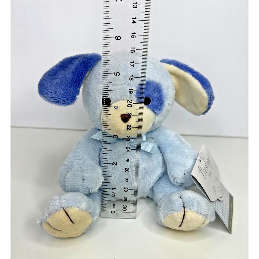 Prestige baby Blue Puppy Dog plush Eye Patch Stuffed Animal NEW Old Stock #8854